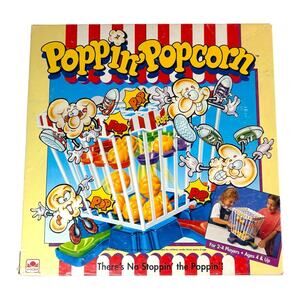RARE "Poppin' Popcorn" Game 1993 Vintage Golden Children Family Circus 90s HTF